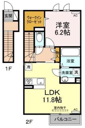 サンライズ吉岡の物件間取画像